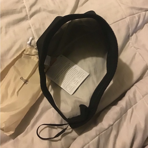 Oh Sunny black visor hat with carrying bag NWT - Picture 4 of 8